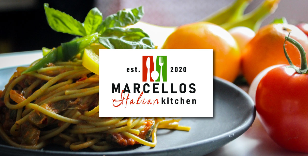 Marcellos Logo with Background