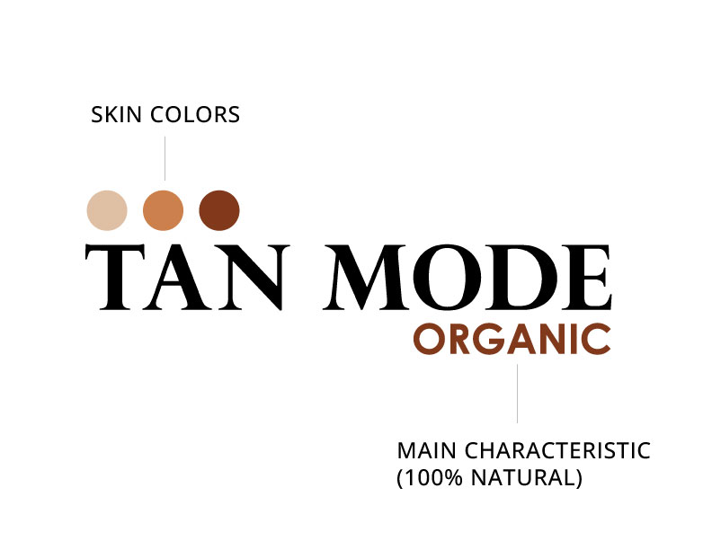 Tan Mode Logo in White background