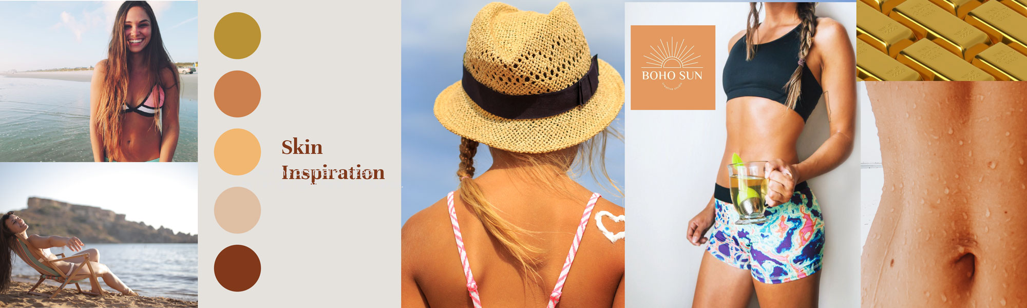 Tan Mode color palette moodboard